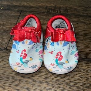 Freshly picked little mermaid moccasins size 6